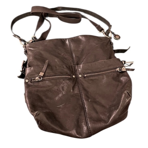 The Sak Handbags - The Sak Leather Convertible Crossbody Purse bag black vintage retro